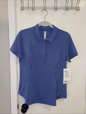 lululemon athletica Short Sleeve Polo Top - Blue